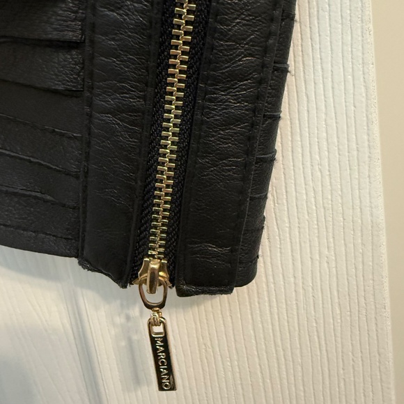 Marciano Shayna Drape Leather Jacket - Picture 8 of 9